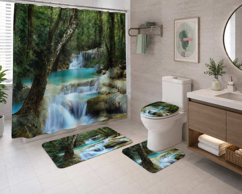 Ensemble de Salle de Bain Cascade 4 Pièces