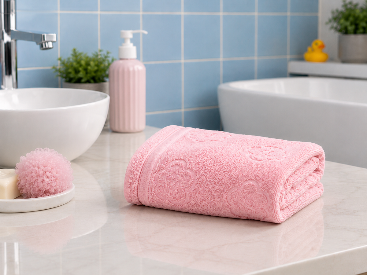 Grande serviette de bain en microfibre pour enfant