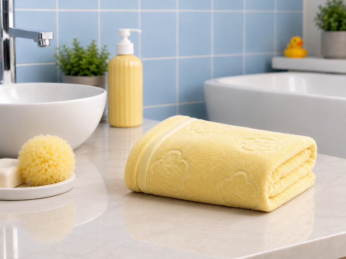 Grande serviette de bain en microfibre pour enfant
