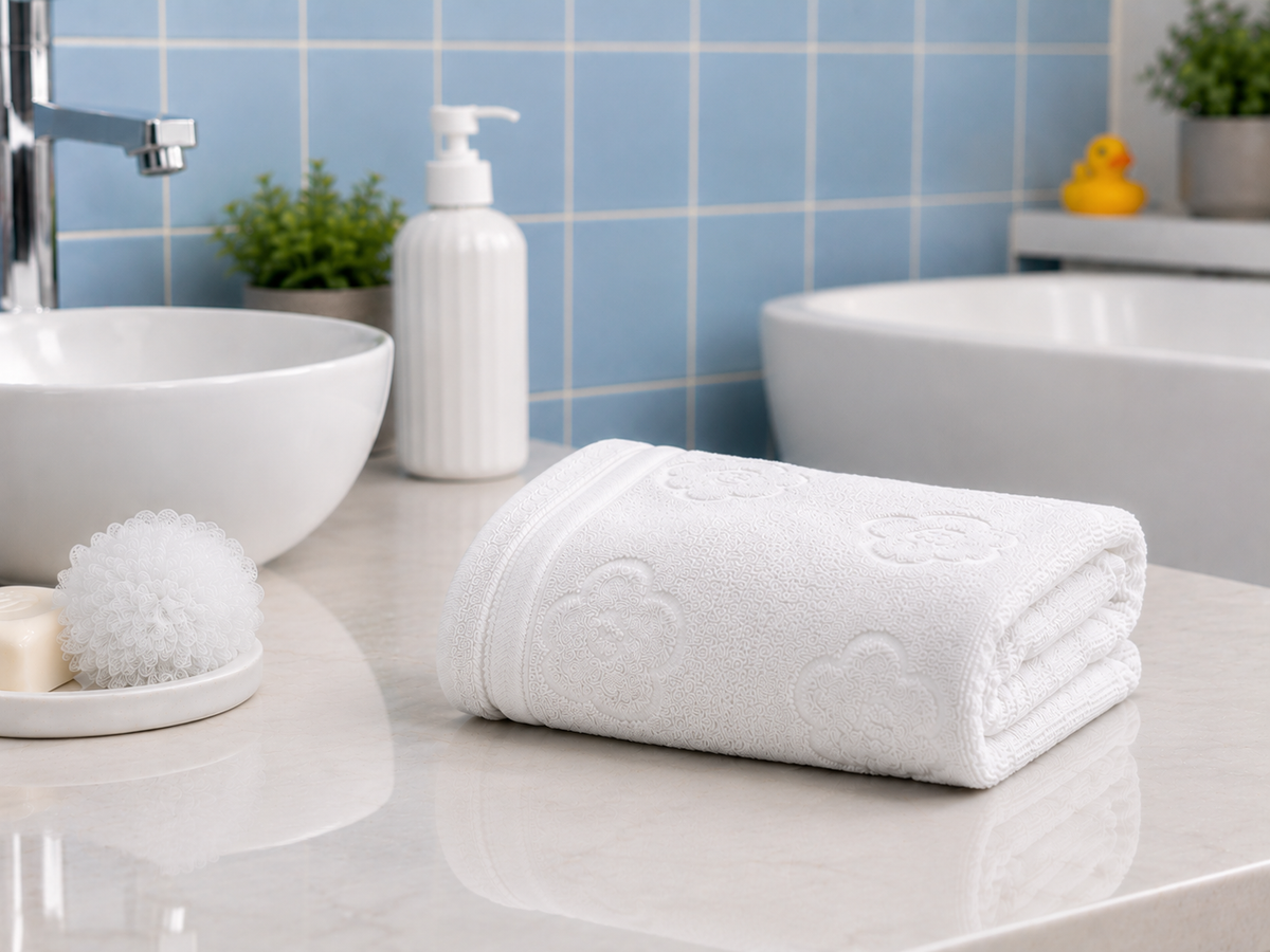 Grande serviette de bain en microfibre pour enfant