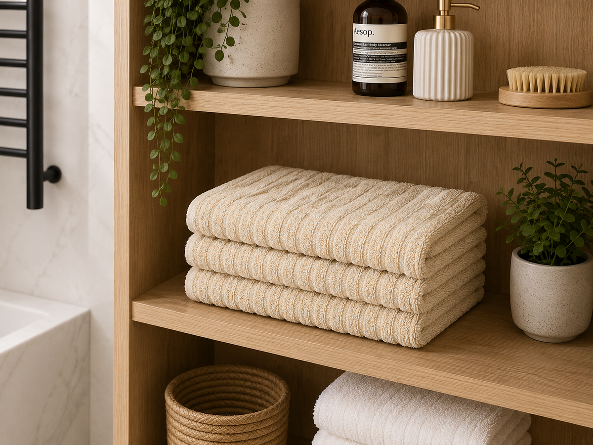 Serviette de bain en polaire corail