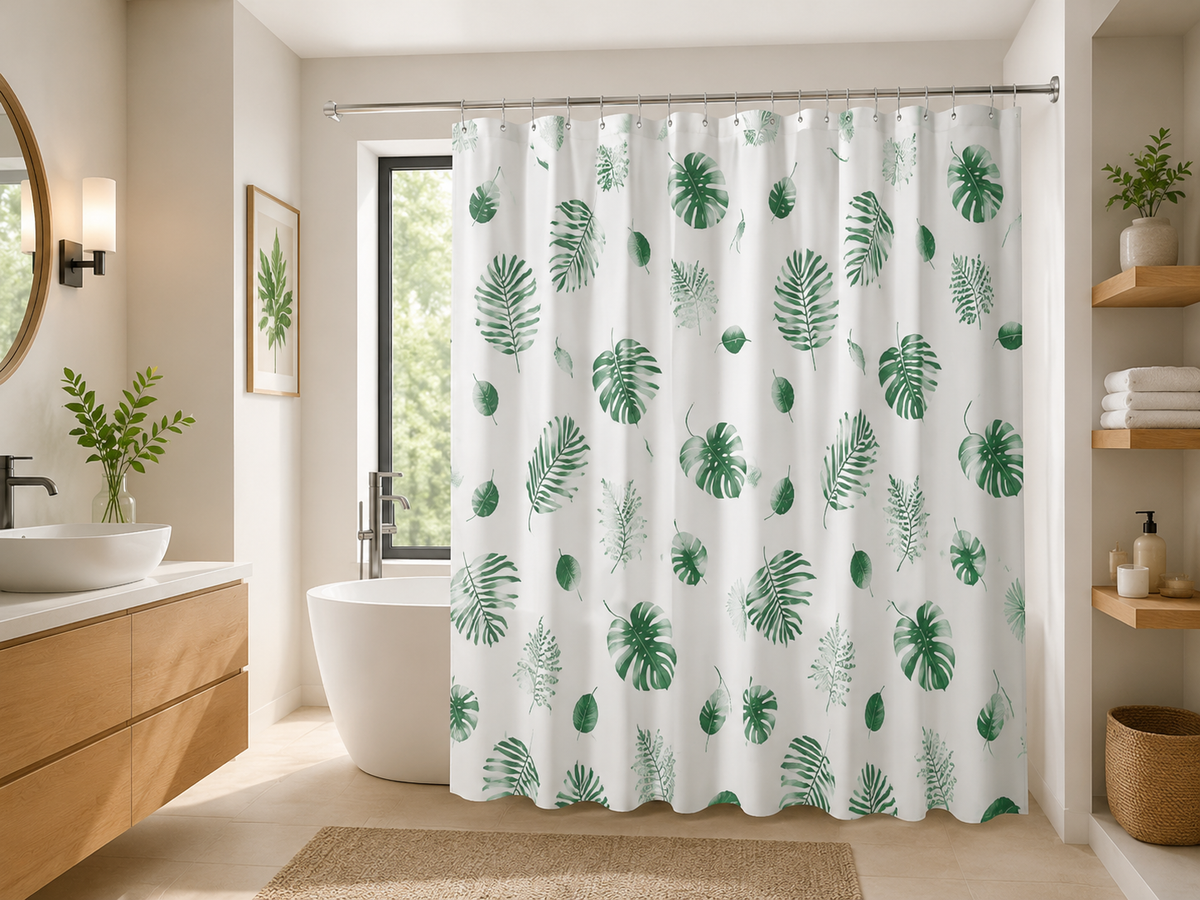 Rideau de douche moderne en PEVA