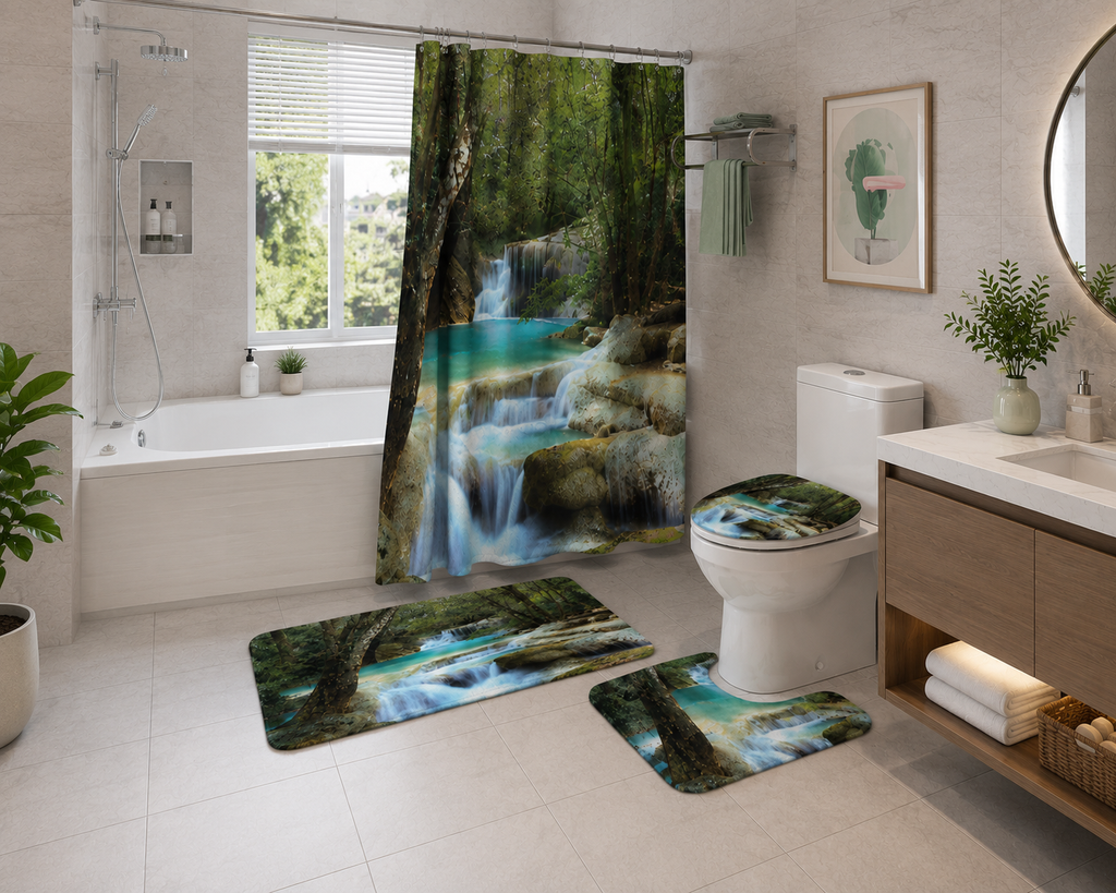Ensemble de Salle de Bain Cascade 4 Pièces